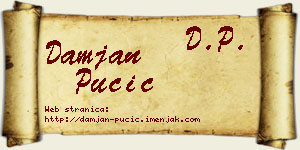Damjan Pučić vizit kartica